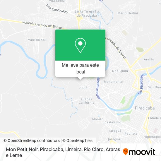 Mon Petit Noir mapa