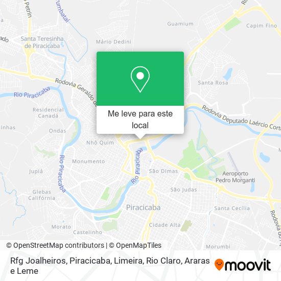 Rfg Joalheiros mapa