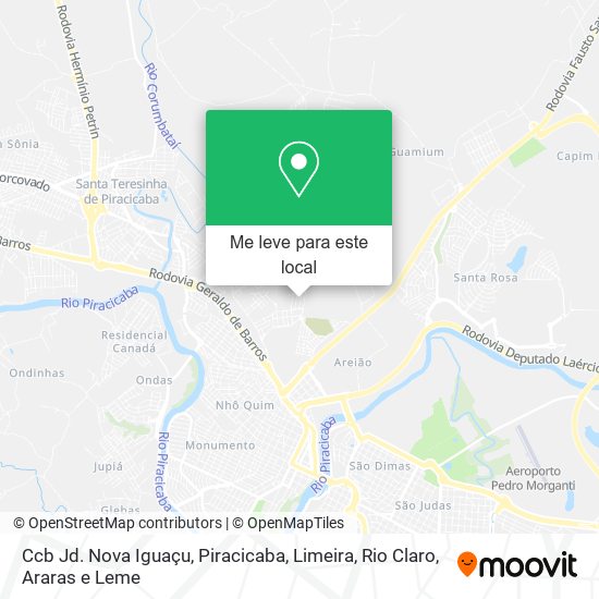 Ccb Jd. Nova Iguaçu mapa