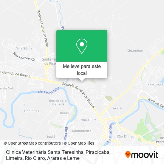 Clinica Veterinária Santa Teresinha mapa