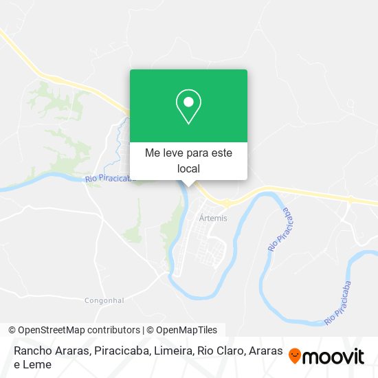 Rancho Araras mapa