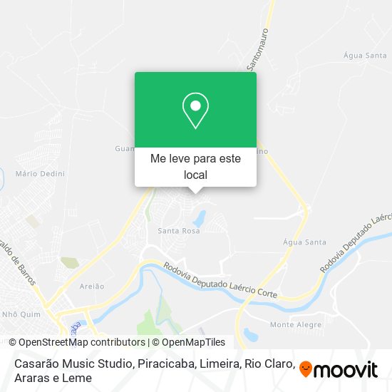 Casarão Music Studio mapa