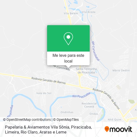 Papelaria & Aviamentos Vila Sônia mapa