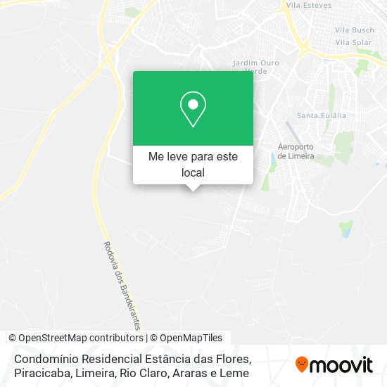 Condomínio Residencial Estância das Flores mapa