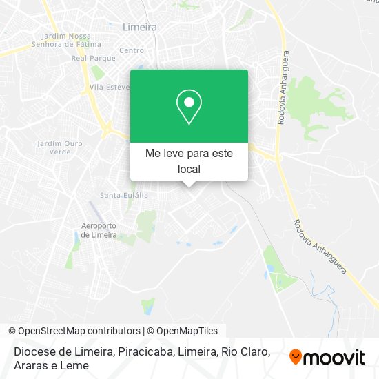 Diocese de Limeira mapa