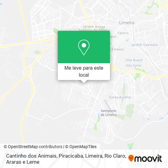Cantinho dos Animais mapa