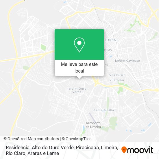 Residencial Alto do Ouro Verde mapa