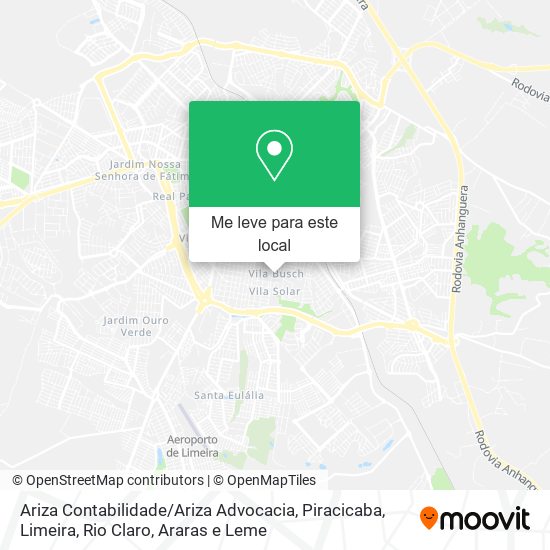 Ariza Contabilidade / Ariza Advocacia mapa