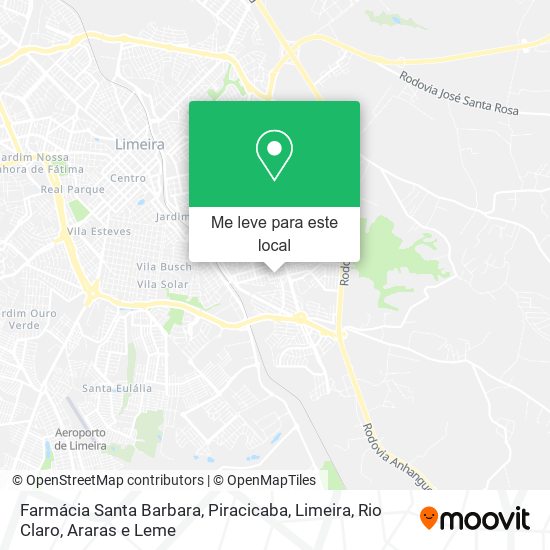 Farmácia Santa Barbara mapa