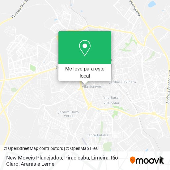 New Móveis Planejados mapa
