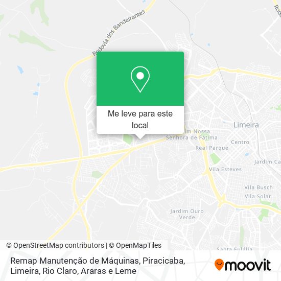 Remap Manutenção de Máquinas mapa