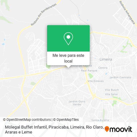 Mólegal Buffet Infantil mapa