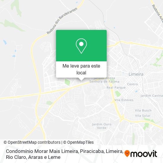 Condomínio Morar Mais Limeira mapa