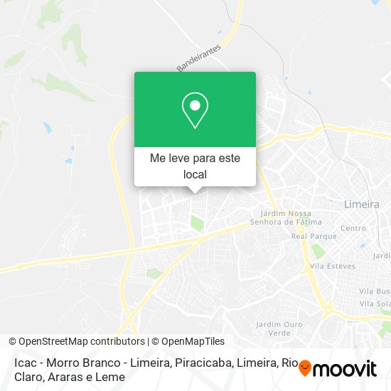 Icac - Morro Branco - Limeira mapa