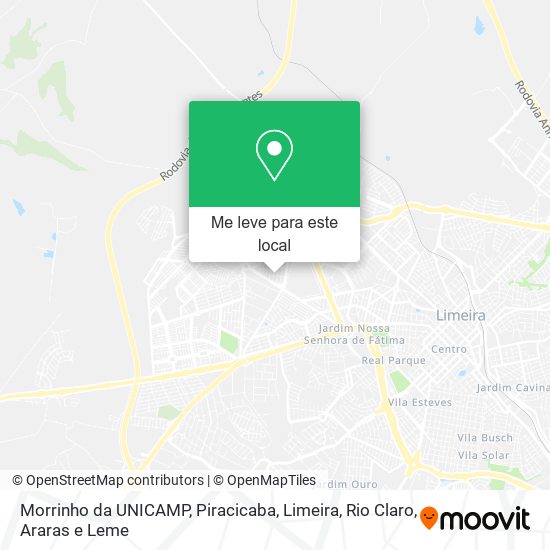 Morrinho da UNICAMP mapa