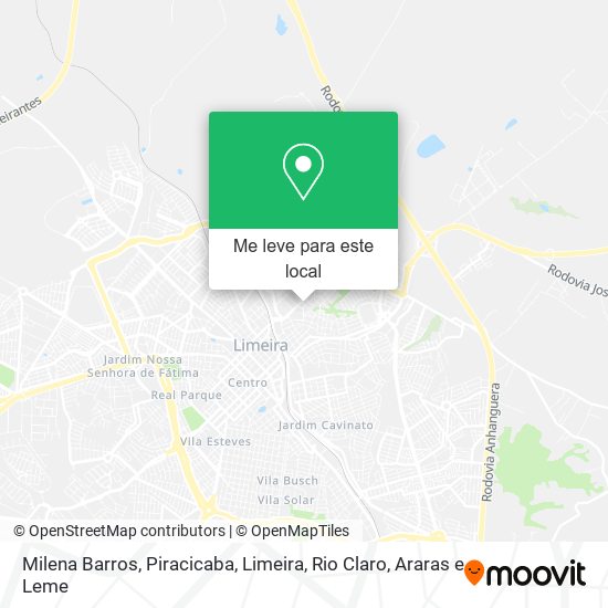 Milena Barros mapa
