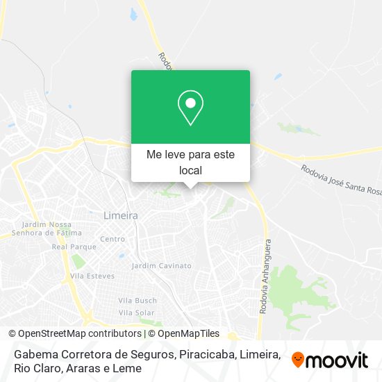 Gabema Corretora de Seguros mapa