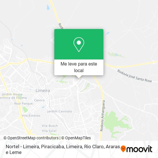 Nortel - Limeira mapa