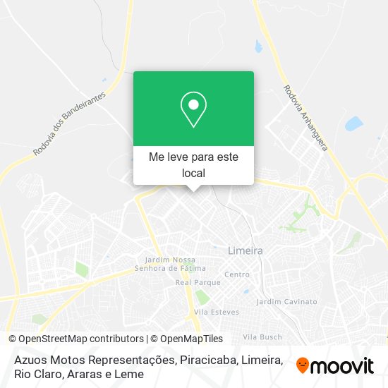 Azuos Motos Representações mapa