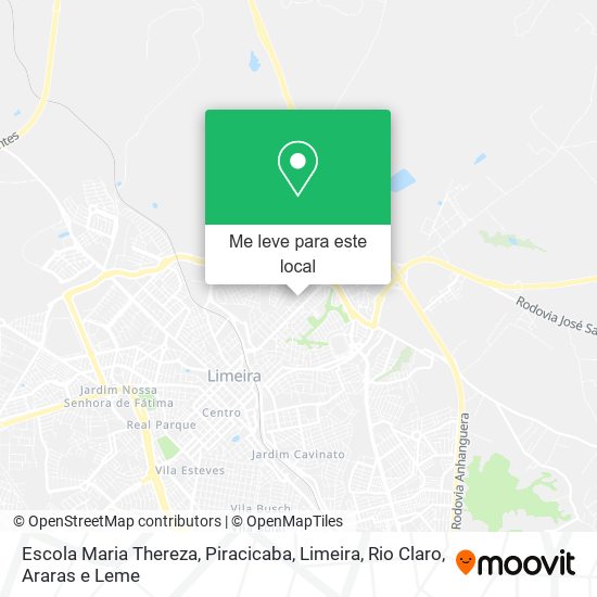 Escola Maria Thereza mapa
