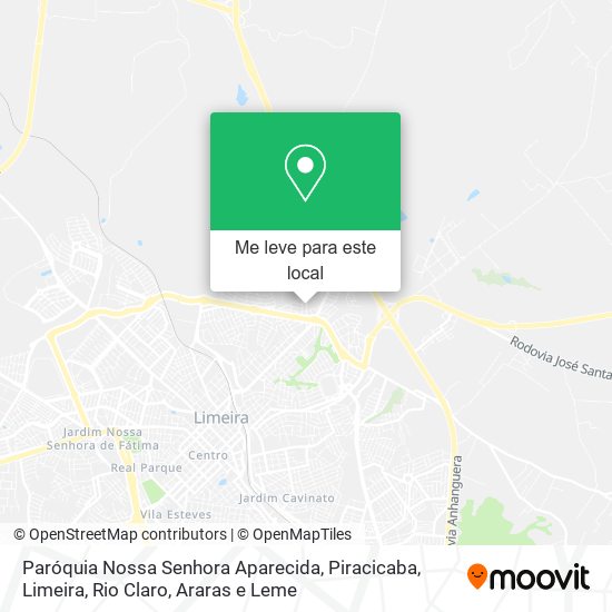 Paróquia Nossa Senhora Aparecida mapa