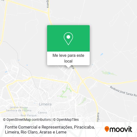 Fontte Comercial e Representações mapa