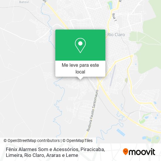 Fênix Alarmes Som e Acessórios mapa