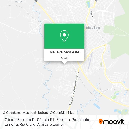 Clínica Ferreira Dr Cássio R L Ferreira mapa