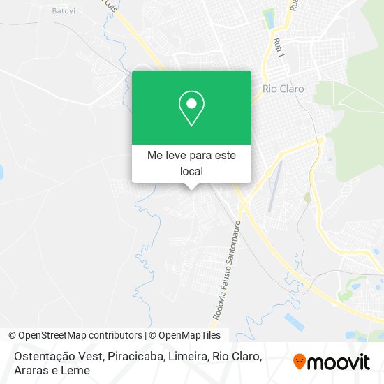 Ostentação Vest mapa