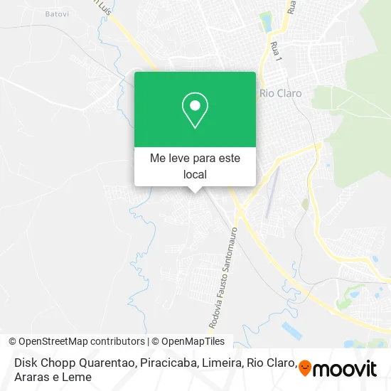 Disk Chopp Quarentao mapa