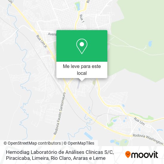 Hemodiag Laboratório de Análises Clínicas S / C mapa