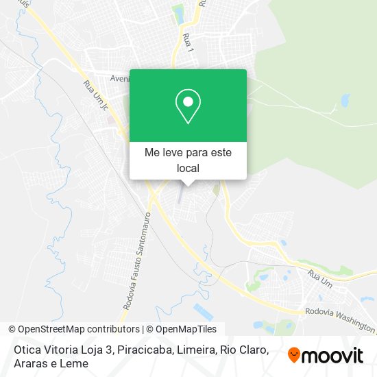 Otica Vitoria Loja 3 mapa