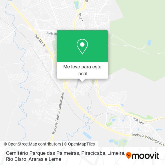 Cemitério Parque das Palmeiras mapa