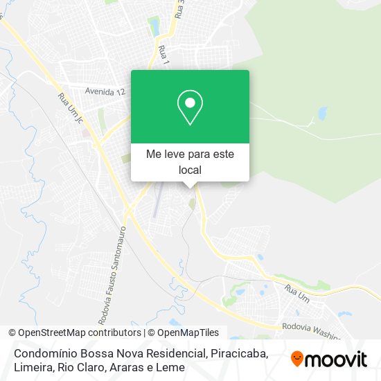 Condomínio Bossa Nova Residencial mapa