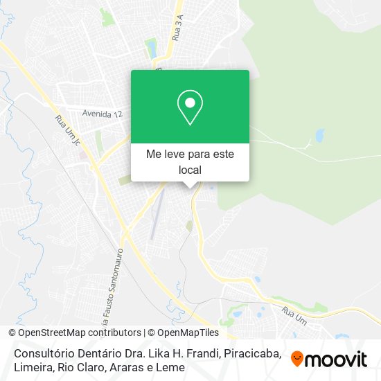 Consultório Dentário Dra. Lika H. Frandi mapa