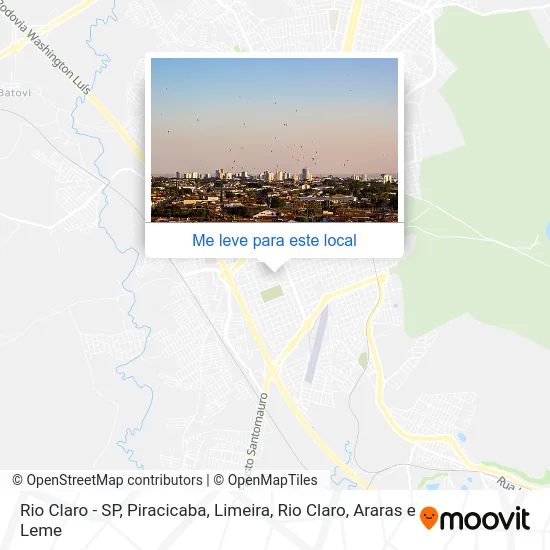 Rio Claro - SP mapa