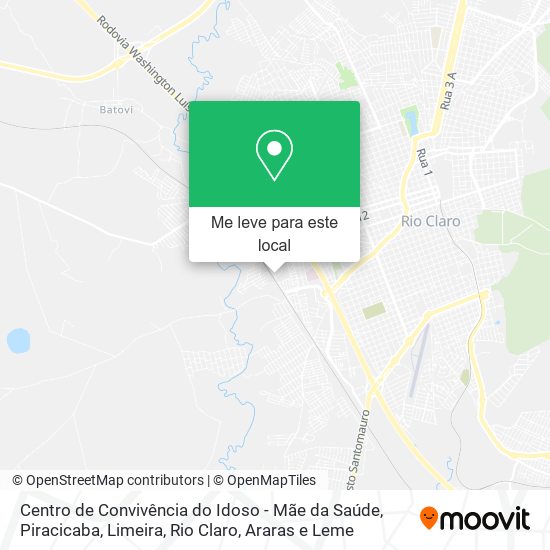 Centro de Convivência do Idoso - Mãe da Saúde mapa