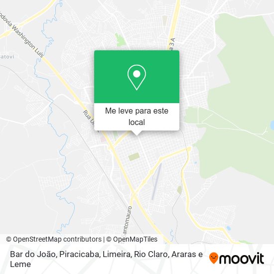 Bar do João mapa