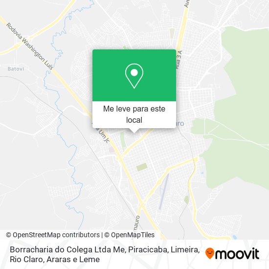 Borracharia do Colega Ltda Me mapa