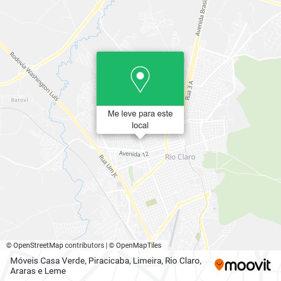 Móveis Casa Verde mapa