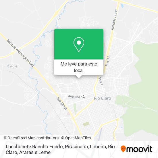 Lanchonete Rancho Fundo mapa