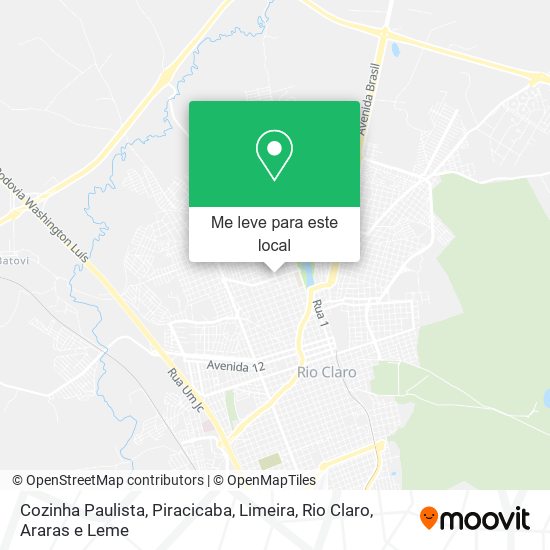 Cozinha Paulista mapa