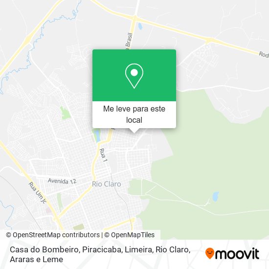 Casa do Bombeiro mapa