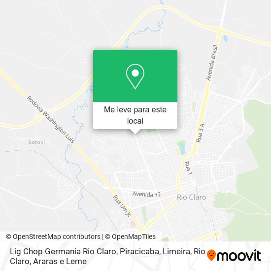 Lig Chop Germania Rio Claro mapa