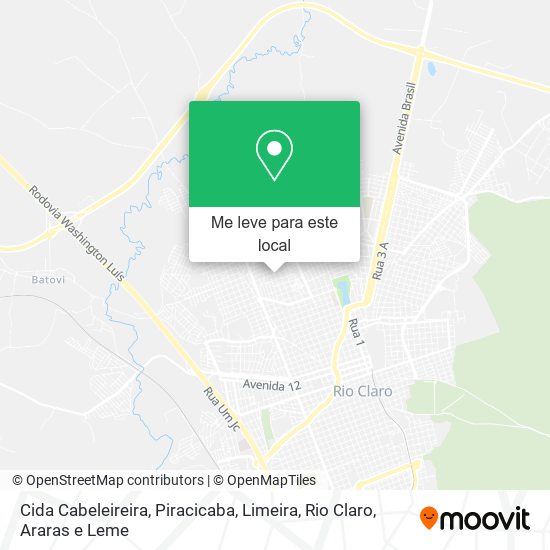 Cida Cabeleireira mapa