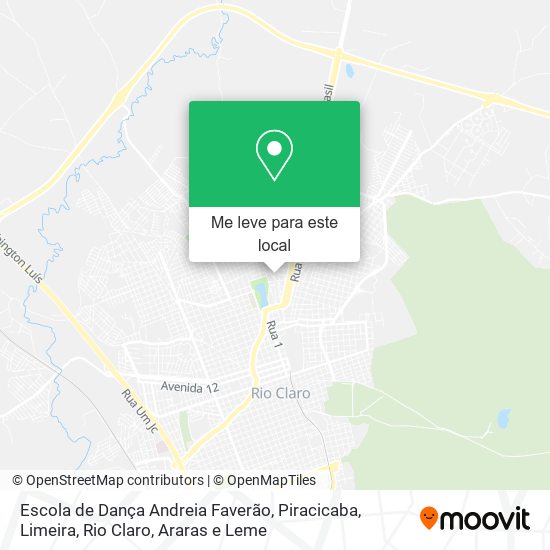 Escola de Dança Andreia Faverão mapa