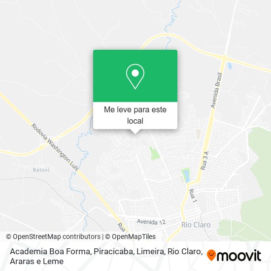 Academia Boa Forma mapa