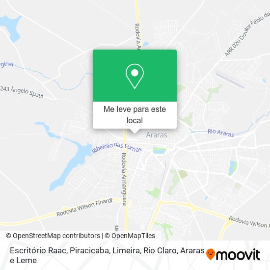Escritório Raac mapa