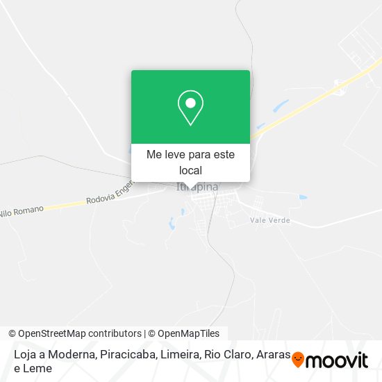 Loja a Moderna mapa