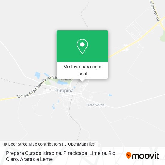 Prepara Cursos Itirapina mapa